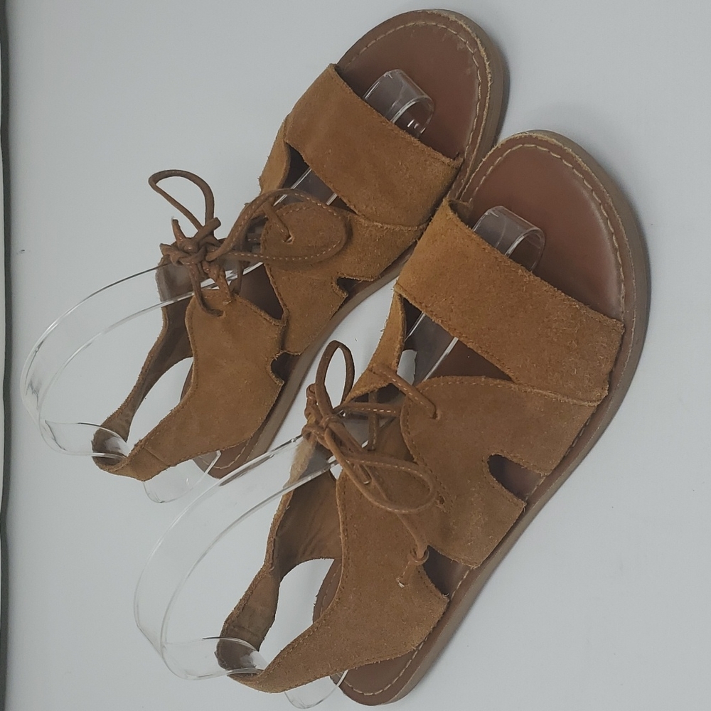 Toms Suede Lace Up Sandals